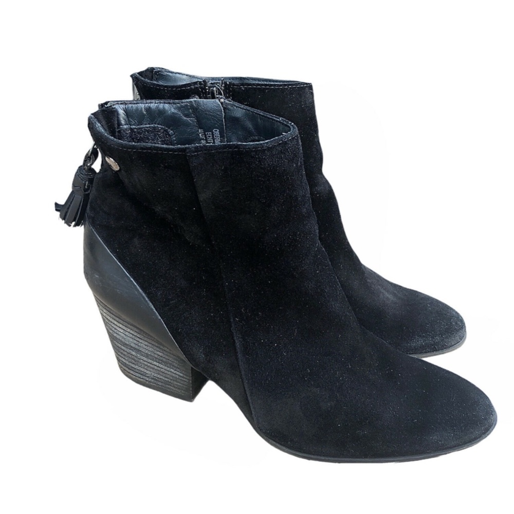 PAUL GREEN Black Suede Jada Booties
